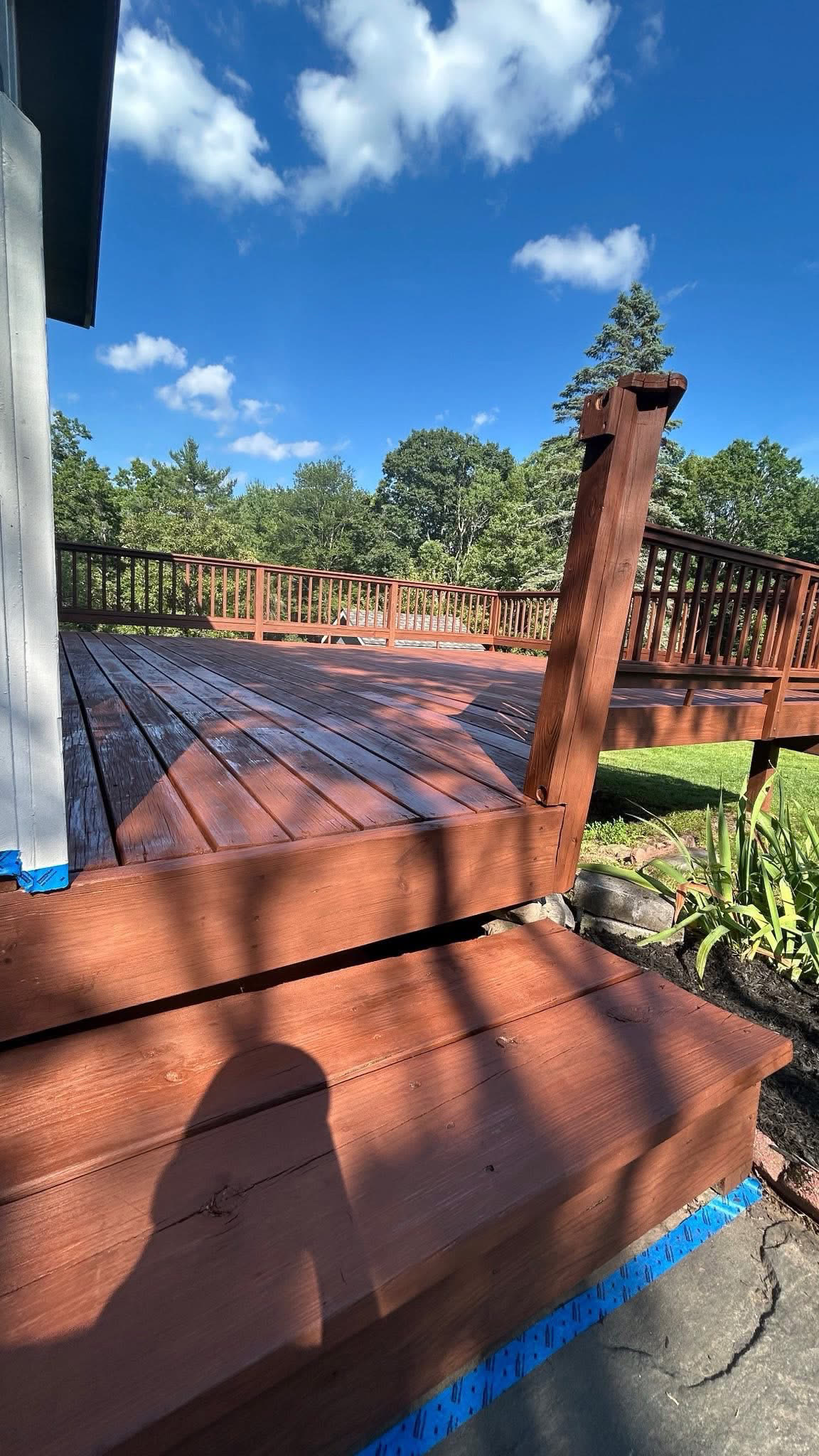 Backyard Deck & Steps Restain